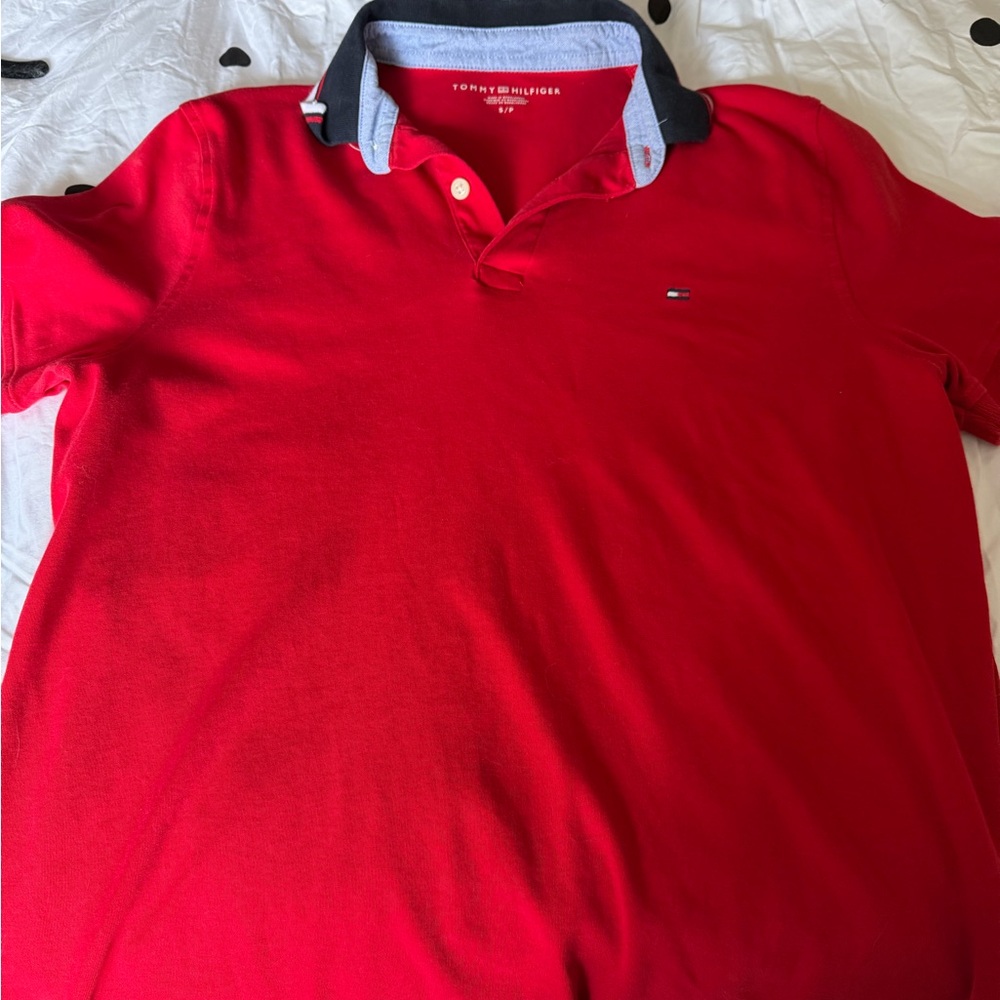 Tommy Hilfiger Vibrant Red Polo Shirt